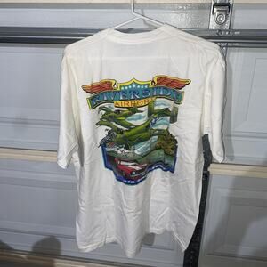 Vintage 1997 Riverside Airport Air Show Size XL Single Stitch T Shirt USA
